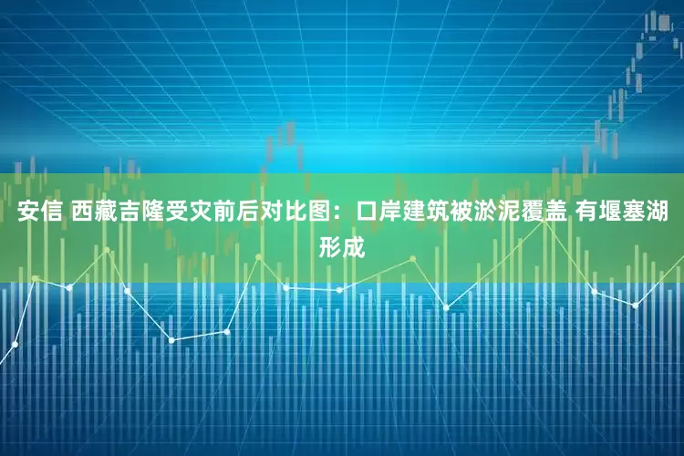 安信 西藏吉隆受灾前后对比图：口岸建筑被淤泥覆盖 有堰塞湖形成